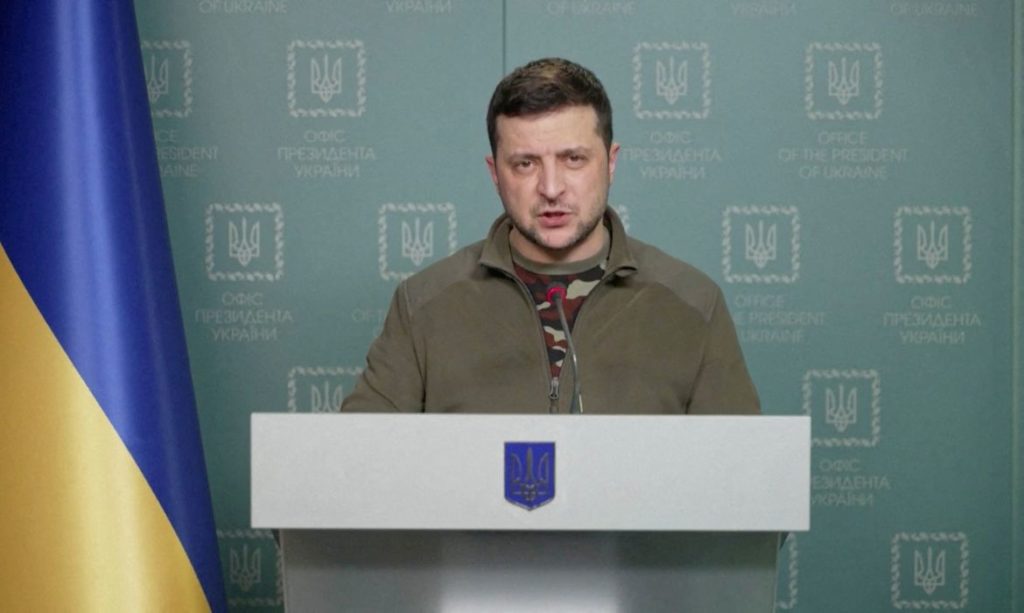 Presidente ucraniano, Volodymyr Zelensky, quer de volta território invadido / Presidência da Ucrânia